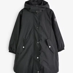 NEXT Girls Windcheater and Water Resistant Longline Parka Jacket-picture-31