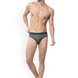 Sporto by Macho Pack Of 4 Combed Cotton Mid-Rise Briefs image 3