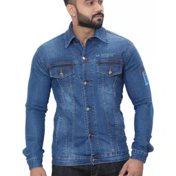 WHITE APPLE JNS Men Denim Jacket image 4