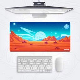 Teesown Illustraion Printed Desk Mat for Laptop/Pc Non Slip Base Mousepad image 5