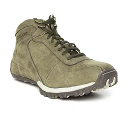 Woodland ProPlanet Men Olive Green Leather Casual Shoes-image-46