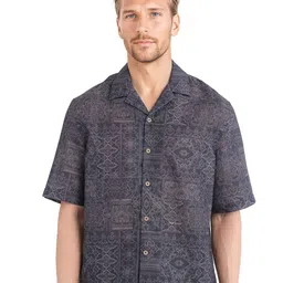 RARE RABBIT Men Comfort Boxy Opaque Printed Casual Shirt-picture-17