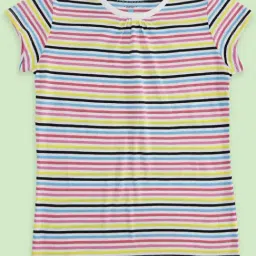 Pantaloons Junior Multicolor Cotton Striped T-Shirt-picture-27