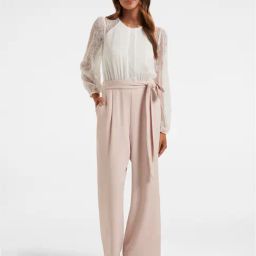 Forever New White & Peach Jumpsuit-picture-43