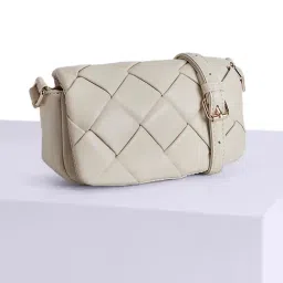 Forever Glam by Pantaloons Off White Woven Small Cross Body Bag-picture-34