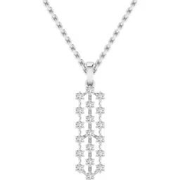 SHINE ETERNAL Lab Grown Diamond 18k (750) White Gold Pendant for Women-image-96