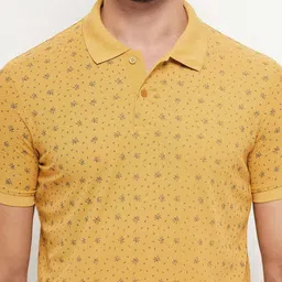 OGEN Men Printed Polo Collar Pockets T-shirt image 3