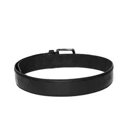 HAMILTON Men Black Textured Formal Belt image 4