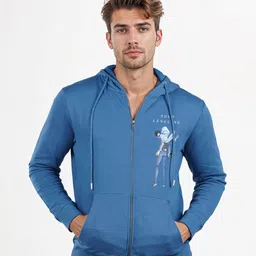 Celio Men Printed Hooded Sweatshirt image 4