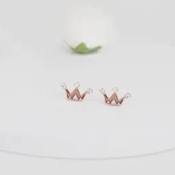 GIVA 92.5 Sterling Silver Tiara Earrings-image-6