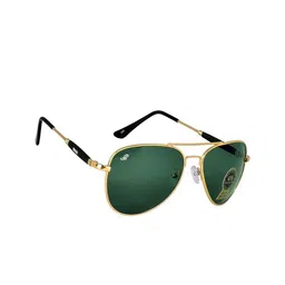PIRASO Unisex Aviator Sunglasses with UV Protected Lens 3026-GOLD GREEN -B-picture-12