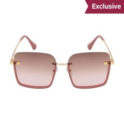 Ted Smith Brown Square UV Protection Unisex Sunglasses-picture-35