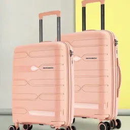 Nasher Miles Paris Hard-Sided Polypropylene  Set of 2 Peach Trolley Bags (55 & 65 cm)-picture-23