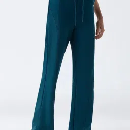 studiofit women Studiofit by Westside Teal Solid High-Rise Track Pants-picture-10