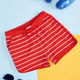 Pantaloons Junior Kids Red Cotton Printed Shorts-picture-8