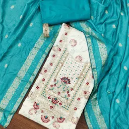 Maroosh Embellished Unstitched Dress Material-picture-28