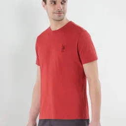 U.S. Polo Assn. Red Cotton Regular Fit Lounge T-Shirt image 3