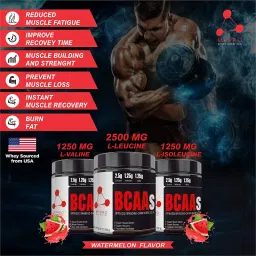 MYPRO SPORT NUTRITION Premium BCAA'S With 5G Of Pure Proven 2:1:1 Ratio Muscle Recovery - Watermelon image 2