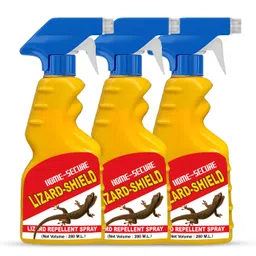 home-secure Lizard Shield Lizard Repellent Spray 560ml, Natural Organic Anti Lizard Spray | Chemical-Free, Eco-Friendly, Safe Lizard Repellent, Long Lasting Protection, Lime Fragrance (Pack of 3) image 1