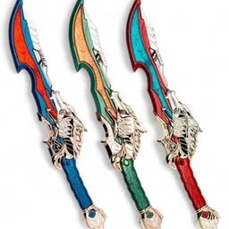 Lumo Brilliant Toys Raider Sword Blade Kids Toy With LED Lights & Sound Battery Operated Safe & Durable Role Play Sword for Boys & Girls (Pack of 1 Color May Vary)-picture-20