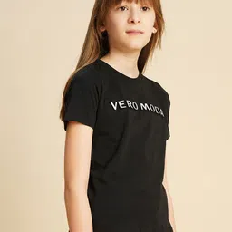 Vero Moda Girls Typography Printed T-shirt-picture-50