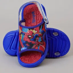 Kidsville Marvel Featuring Spiderman Designed Sandals - Blue image 4