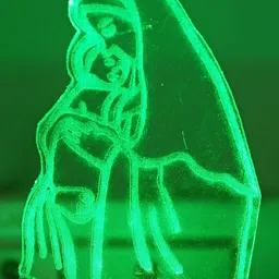 1ST TIME Red & White Acrylic Abstract Shaped Shaped Wall Lamp image 4