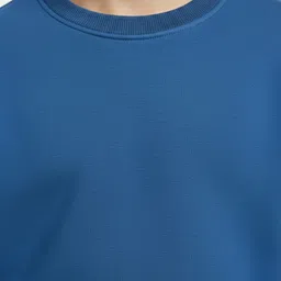 Anthrilo Fleece Knit Full Sleeves Solid Sweatshirt & Joggers Set - Blue & Black image 5