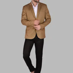 PRINTINDIA Notched Lapel Single Breasted Formal Blazer image 3