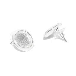 Priyaasi Silver-Plated Circular Studs image 5
