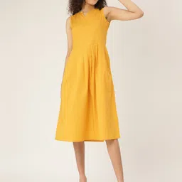 BRINNS Mustard Yellow Midi Dress image 5