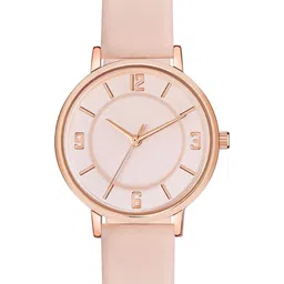 VIRAKTI Women Brass Dial & Leather Straps Analogue Watch WATHYFWHYPUKMDCK image 1