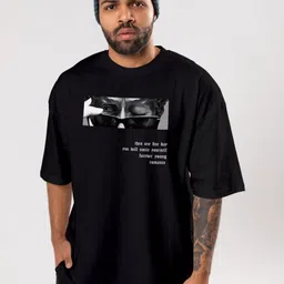 FLYIND VOGUE OUTFIT Men Bio Finish Graphic Printed Round Neck Cotton Oversized T-shirt-picture-17
