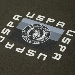 U.S. Polo Assn. Denim Co. Slim Fit Brand Logo Printed Pure Cotton T-shirt image 2