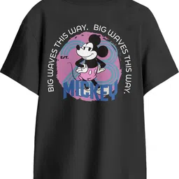 BonOrganik Mickey Mouse Printed Drop-Shoulder Sleeves Oversized Cotton T-shirt-picture-19