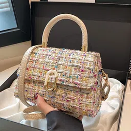 CORSICA PU Structured Handheld Bag With Embroidered-picture-36