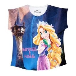 Disney by Wear Your Mind Girls Blue Disney Princess Printed Top-picture-40