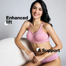 Nykd By Nykaa Encircled with love Cotton Shape & Support Non Padded Non Wired NYB169 Blush image 2