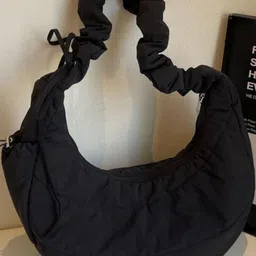 CORSICA Black Solid Swagger Hobo Bag image 3