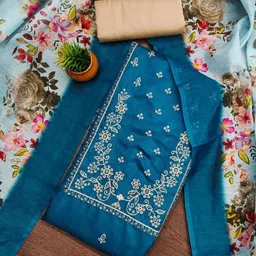 KALINI Embroidered Unstitched Dress Material-picture-15