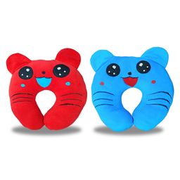 Chinmay Kids Mustard Seeds, Polyester Fibre Animals Baby Pillow Pack of 2  New Red, New Sky Blue-picture-15