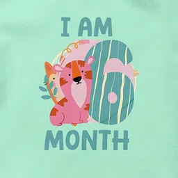 THE PRINT PLATTER Infants Six Month Printed Cotton Bodysuit image 2