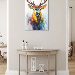 Viventiq Multicoloured Canvas Birds and Animals Wall Paintings-picture-58