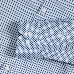 Marks & Spencer Men Regular Fit Spread Collar Geometric Printed Cotton Formal Shirt image 3