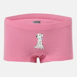 Mackly Pack Of 6 Unicorn & Dog Printed Hipster Panties - Pink & Grey image 3