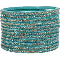 poshing Set Of 12 Stone Studded Bangles image 2