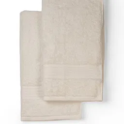 Feather & Spun Pack of 2 Cloud Dancer Lavender Antimicrobial Organic Cotton Hand Towel image 4