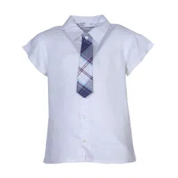 IDK Boys White Regular Fit Solid Casual Shirt-image-7