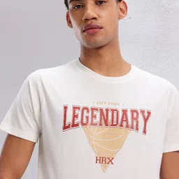 HRX by Hrithik Roshan Typography & Graphic Print Round-Neck Lifestyle T-shirt image 5