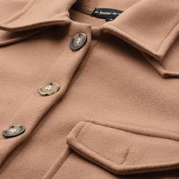 The Roadster Lifestyle Co. Solid Overcoat With Belt image 2